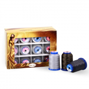 Coffret de fils pour surjeteuse Baby Lock (12 cônes)