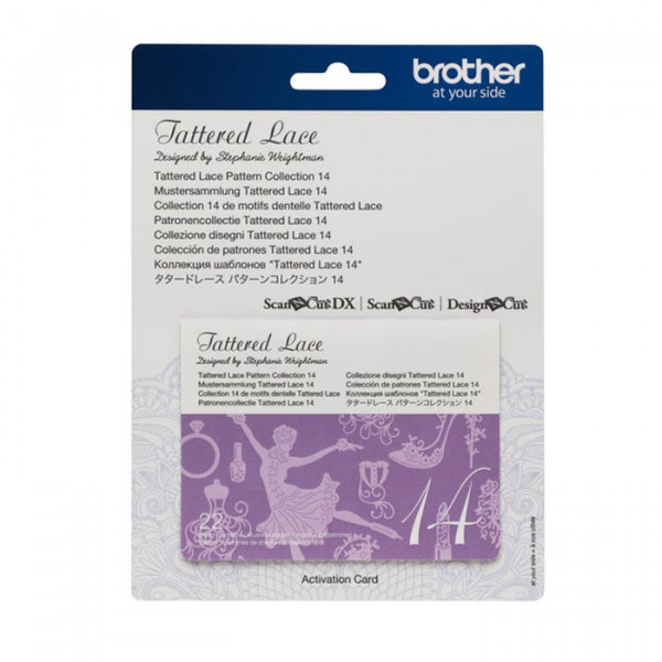 Brother ScanNCut Collection de 26 motifs dentelle carte n°14