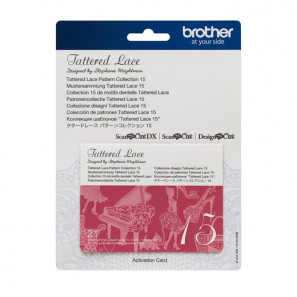 Brother ScanNCut Collection de 21 motifs dentelle carte n°15