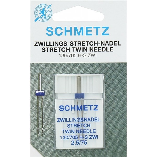 Aiguille Double SCHMETZ Stretch - Taille au choix