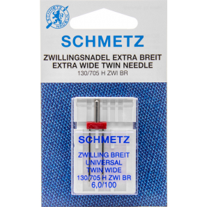 Aiguille Double SCHMETZ Extra Large - 6mm/100