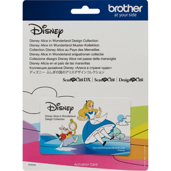 Brother ScanNCut Collection de créations Disney Alice au pays des merveilles carte n°09