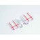 Pied FB guide bord transparent 9mm