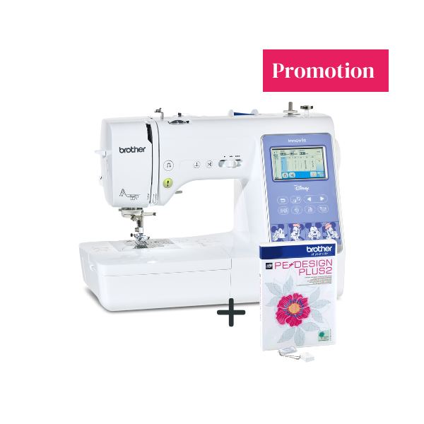 Machine à coudre et à broder BROTHER INNOV-IS M380 Disney + PE Design Plus 2 OFFERT