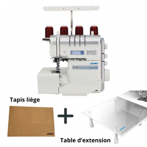 Surjeteuse JUKI MO-3500 SUMATO + Une table d’extension offerte + un tapis de liège anti-vibration
