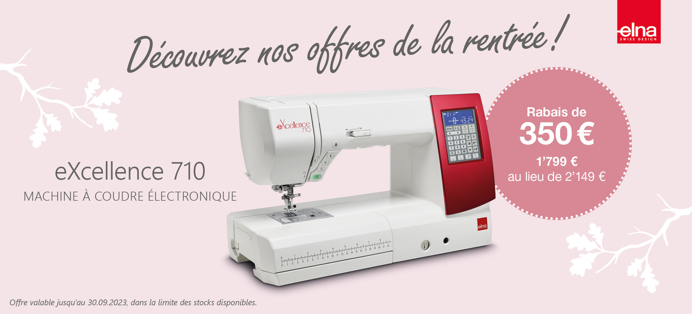 Promotion Elna d'automne