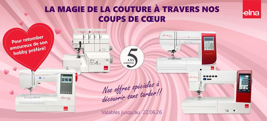 Promotions Elna "Coup de coeur" 2026